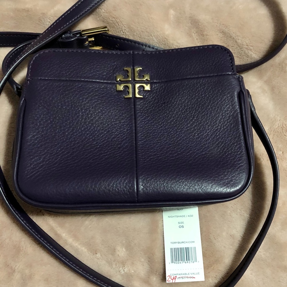 EUC Tory Burch Ivy Purple Micro Crossbody